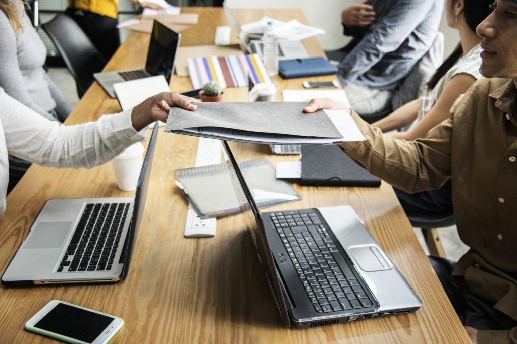 people in a meeting