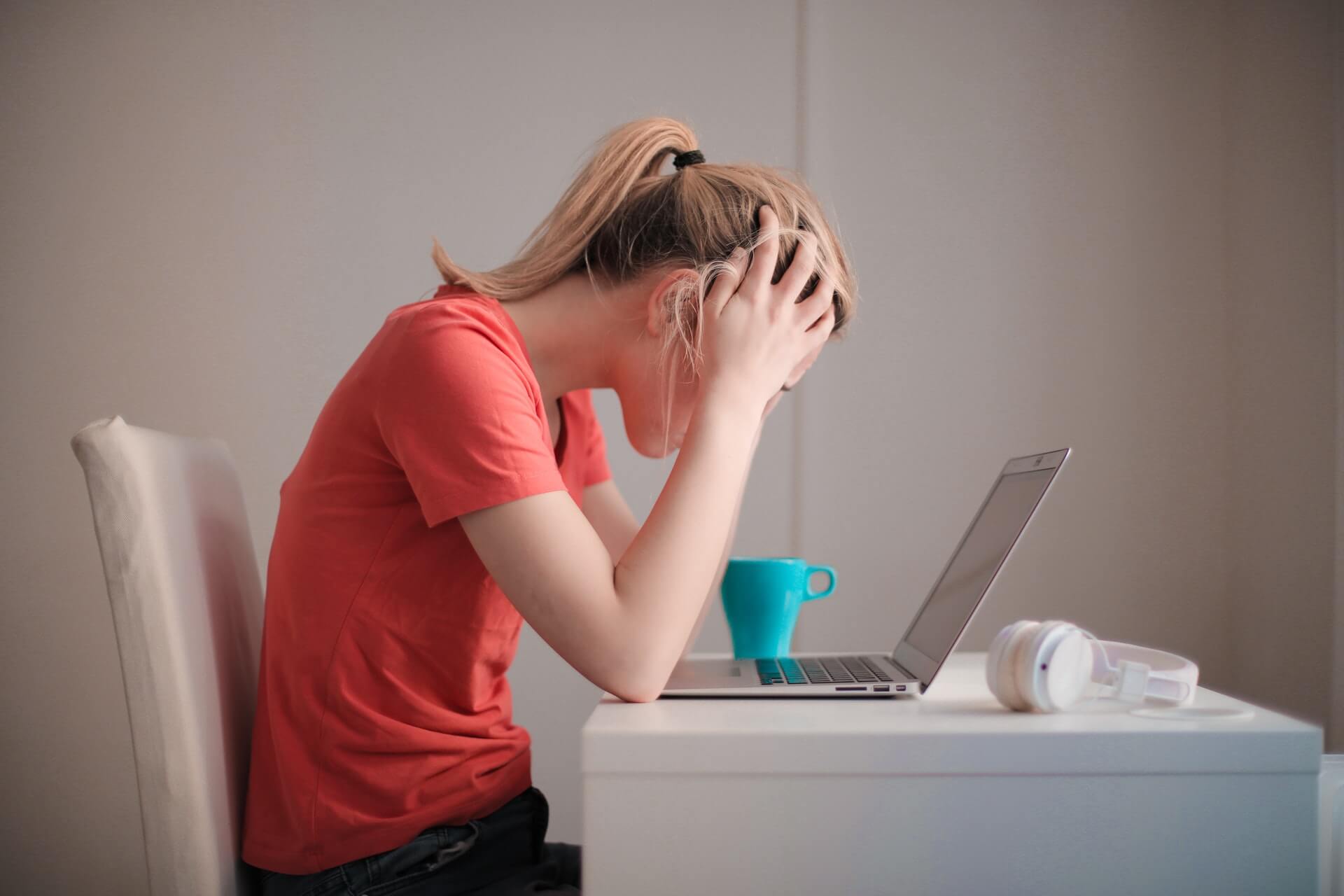 woman stressed