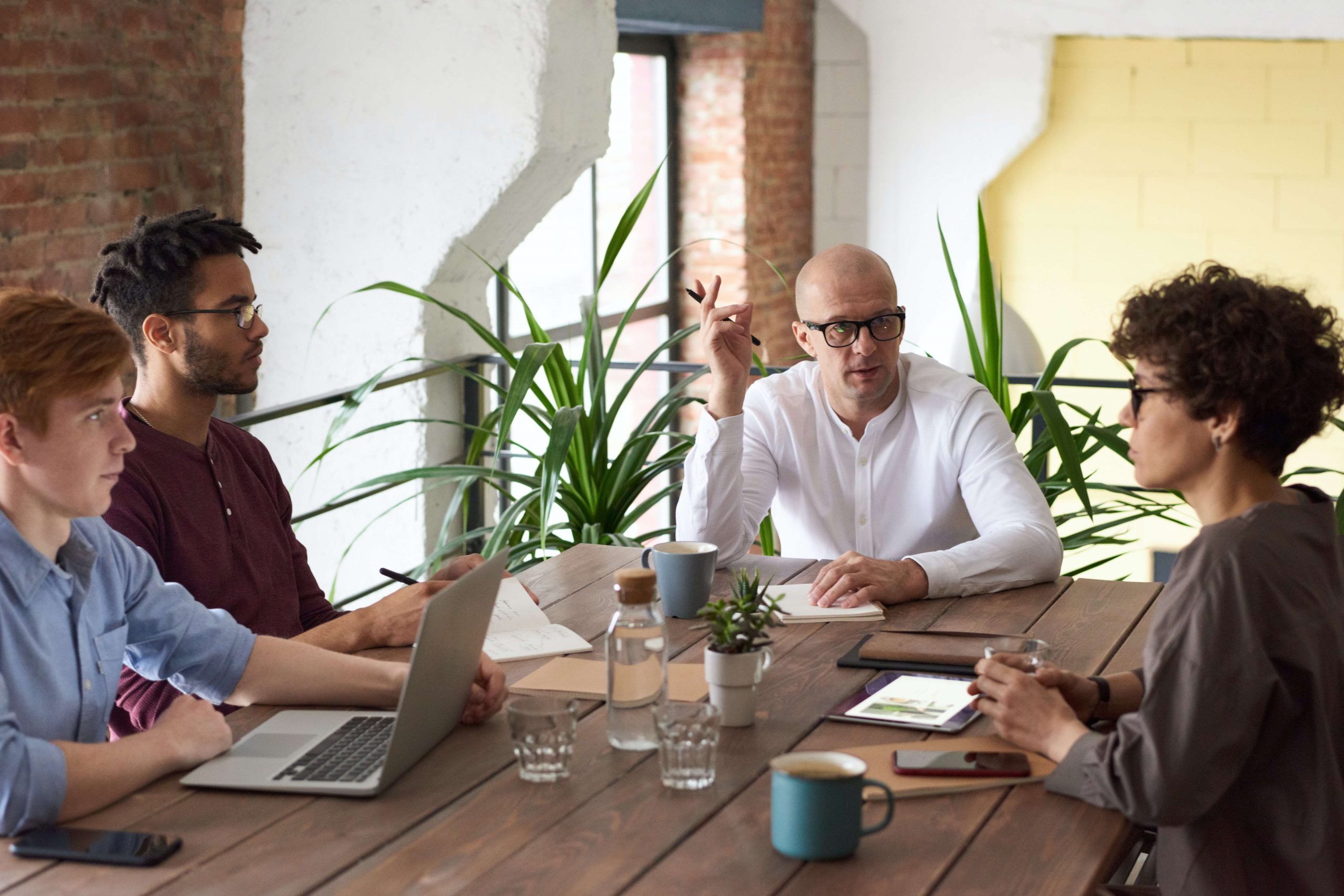 people in a meeting
