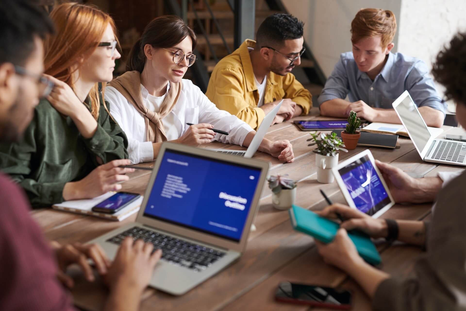 people in a meeting