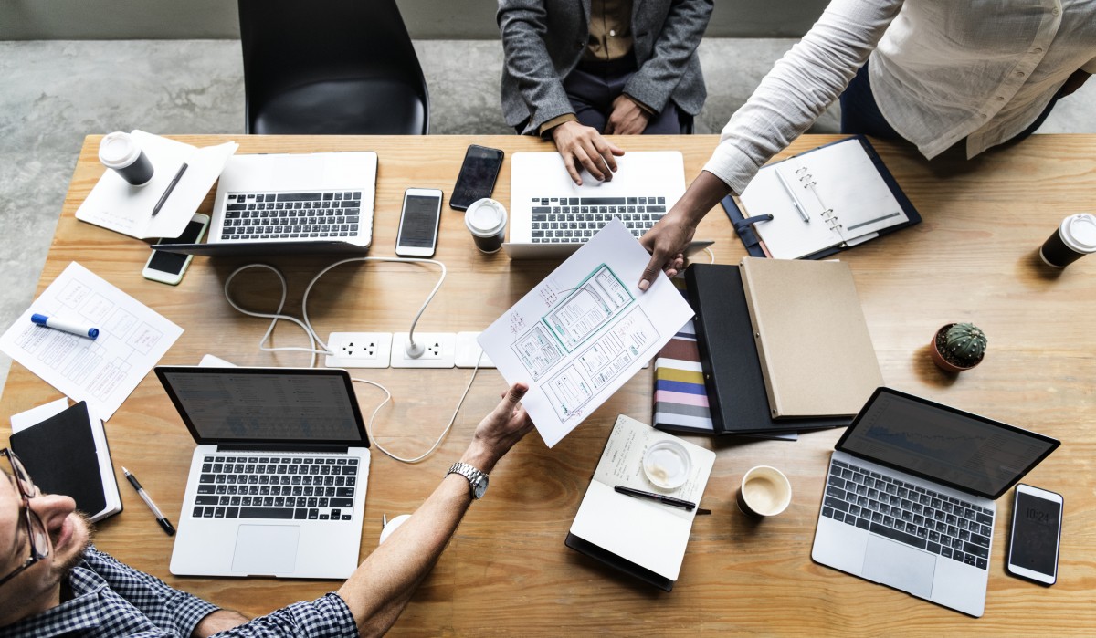 people in a meeting