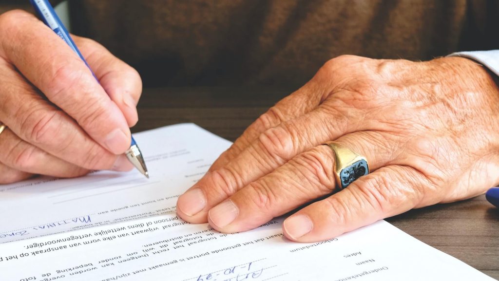 signing documents