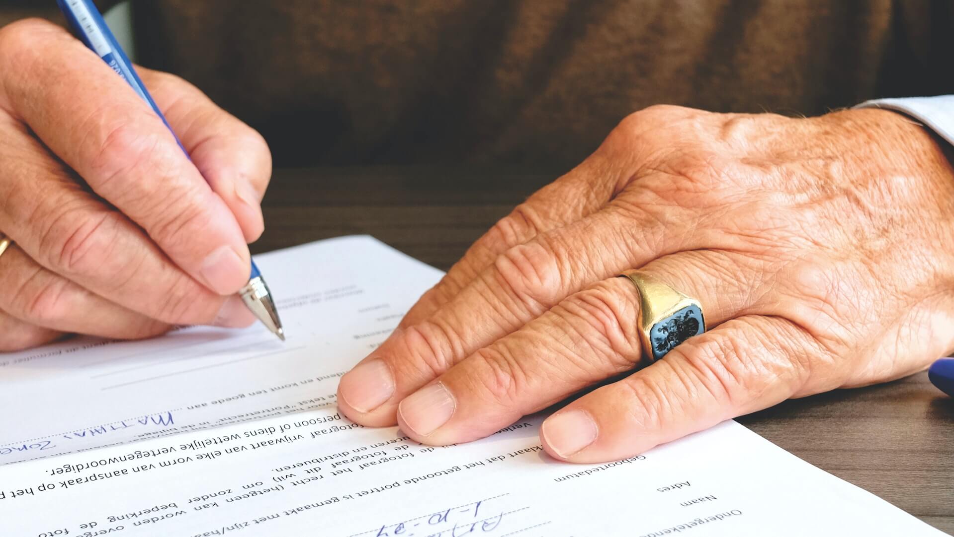 signing documents