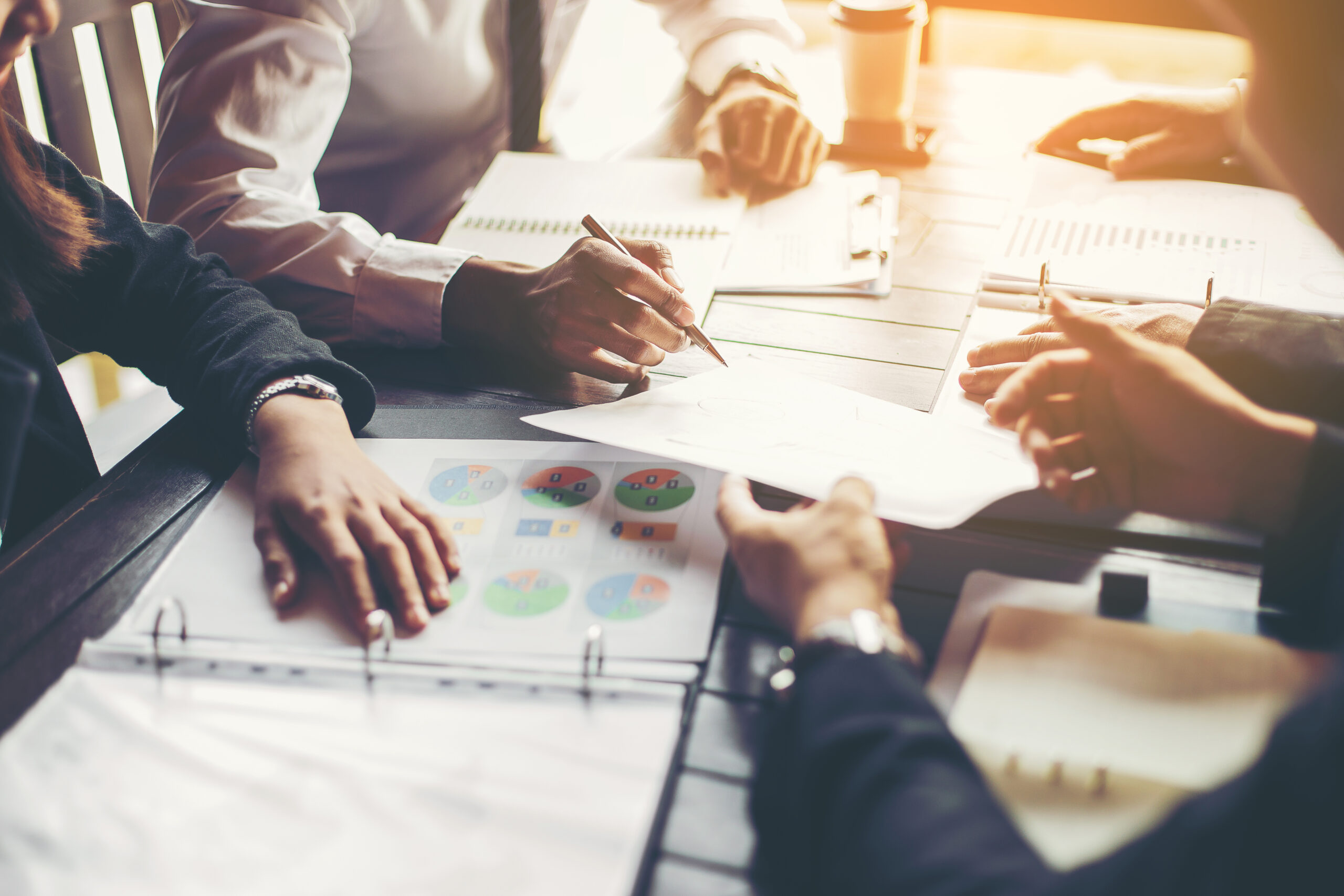 Business people meeting and planning