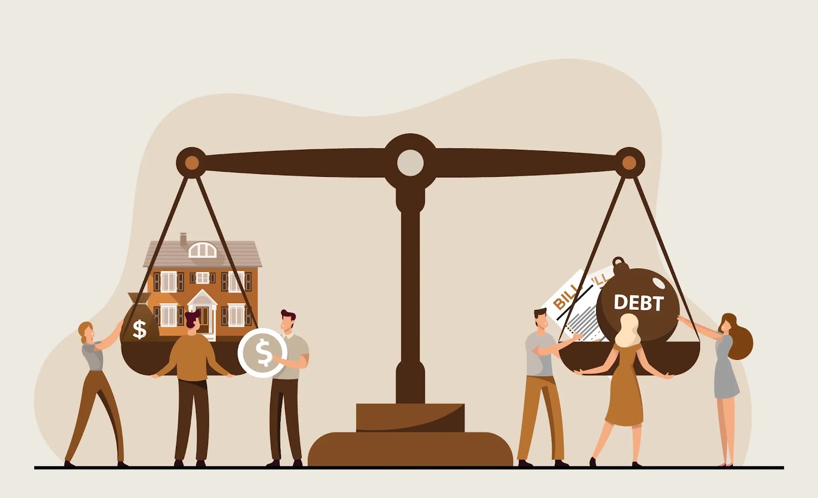 weighing assets and liabilities