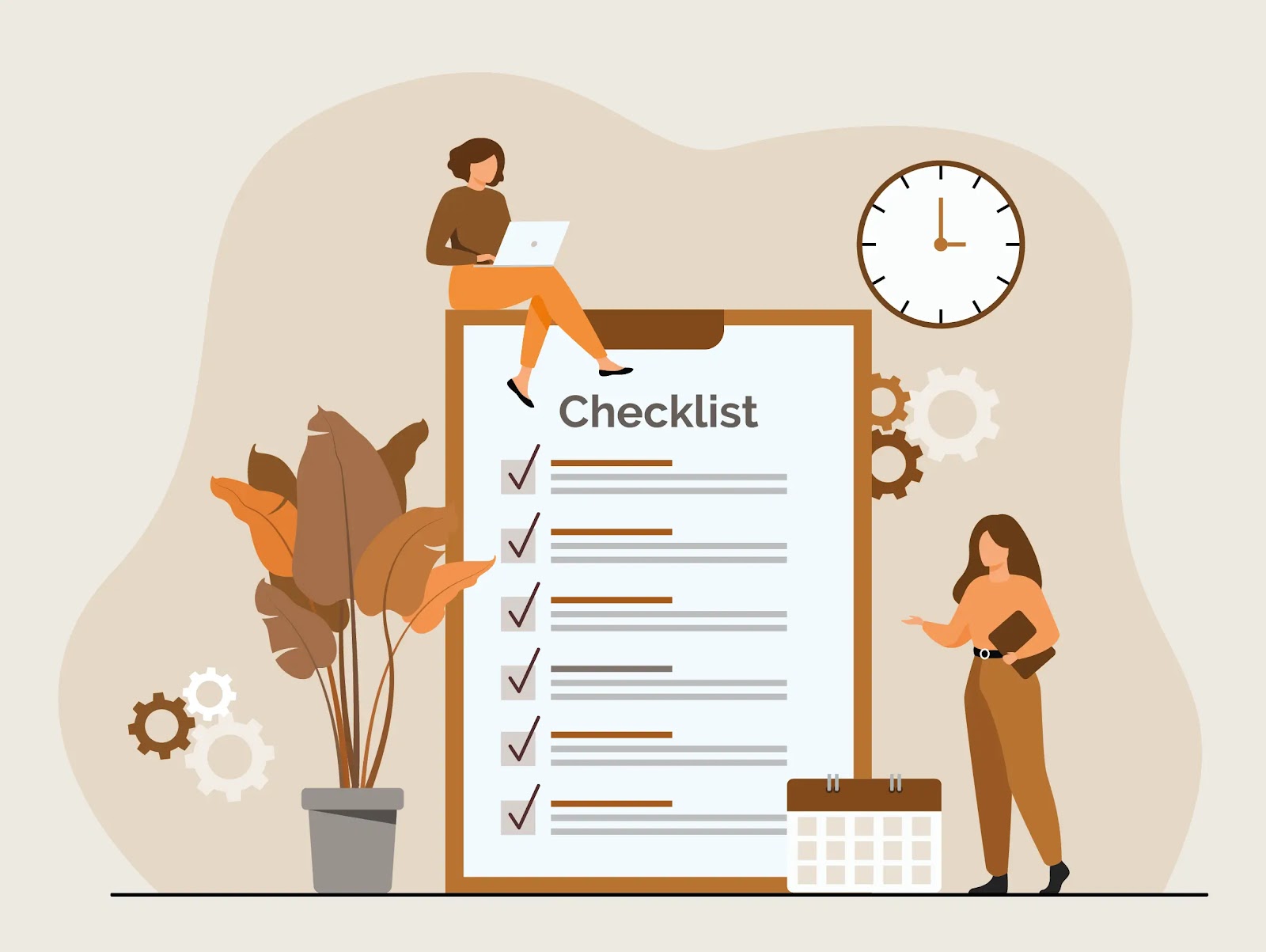 graphic showing a checklist